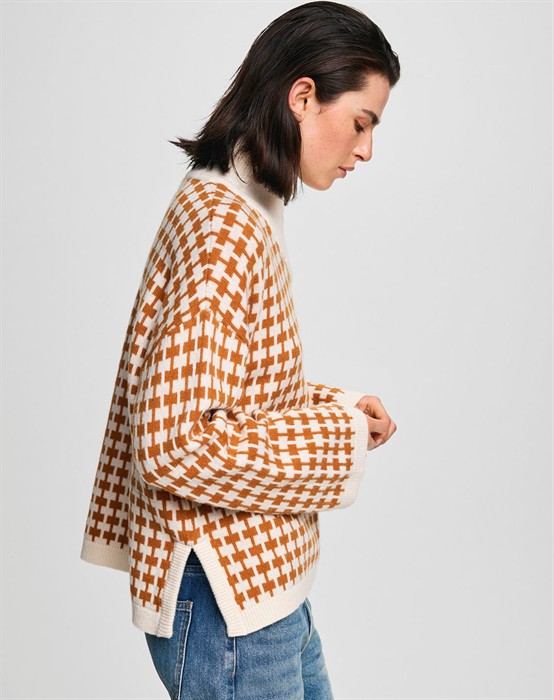 MSCHAmaria Zip Pullover - Egret/C Spice